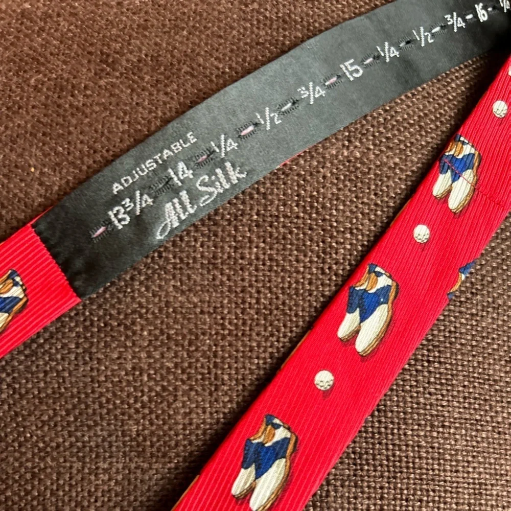 Old School Golf Shoes Bow Tie in Red by Southern Proper - Picture 4 of 9